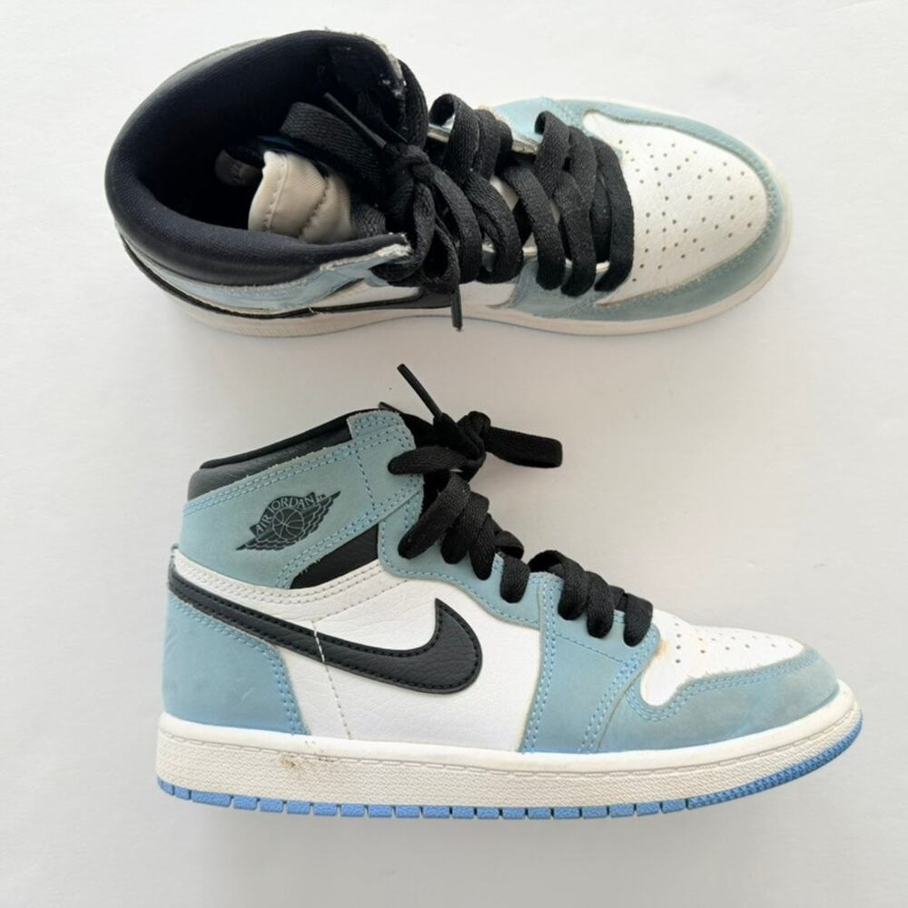 Nike Kids' Toddler Air Jordan 1 Retro High Sneaker OG University Blue Size 1.5 Y
